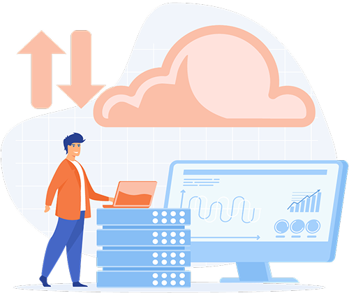 Expert cloud migration illustration